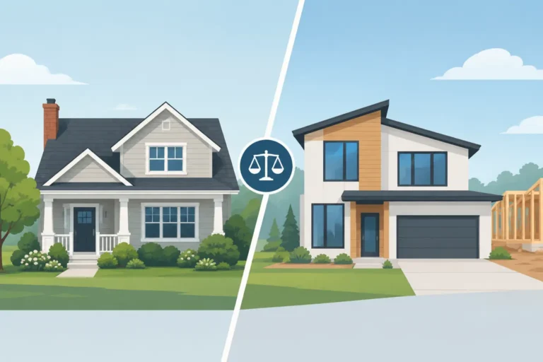 Resale Homes Versus New Construction Compared